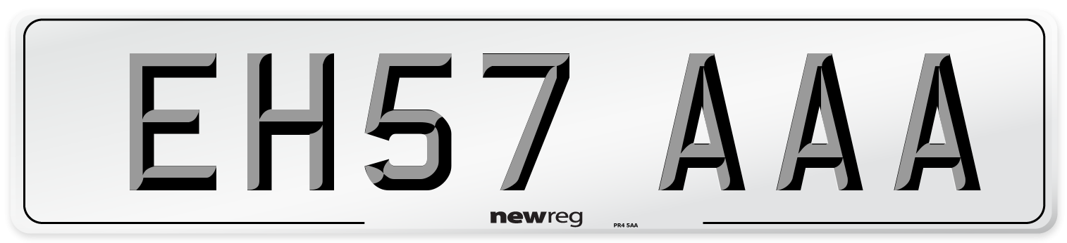 EH57 AAA Number Plate from New Reg
